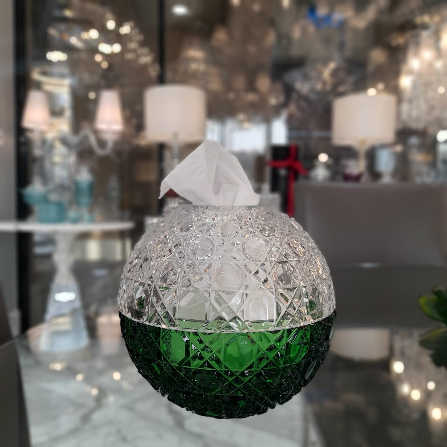 Crystal tissue box GC-0034