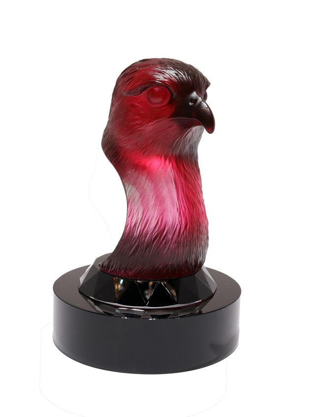 Crystal Falcon Head Decor